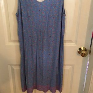 Women's SZ Small Light Blue Floral Print Gap Dress